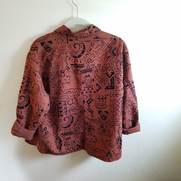 Brown Patterned Jacket - Picture 5 of 5